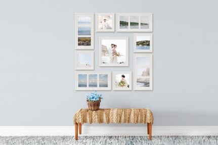 Σύνθεση με 9 Κορνίζες Συνολική Διαστάση   120 x 120cm