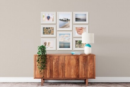 Σύνθεση με 8 Κορνίζες Συνολική Διαστάση  112 x 140cm